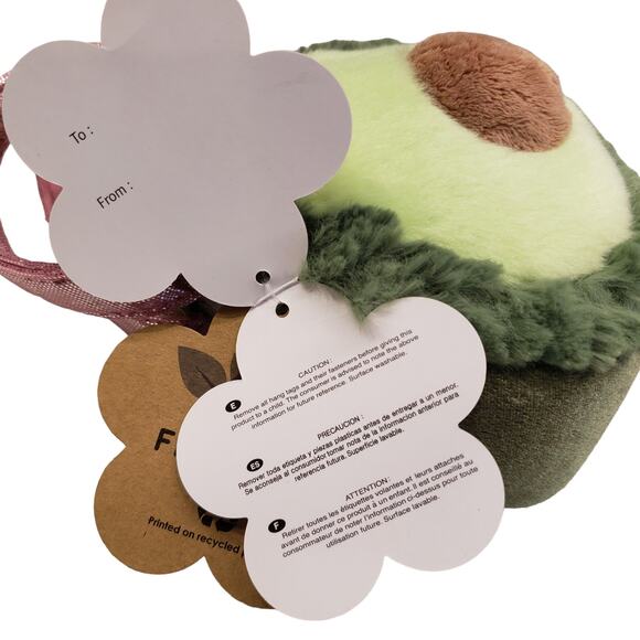 Aurora Fashionable Fancy Pals Foodie Avocado Stuffed Animal Llama Purse 6" - Picture 8 of 11